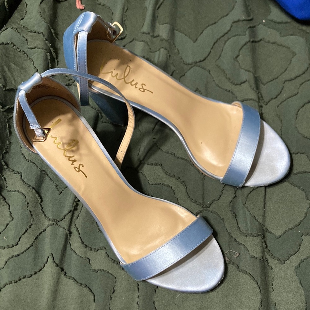 Lulu’s baby blue 3 inch heels, size 9.
